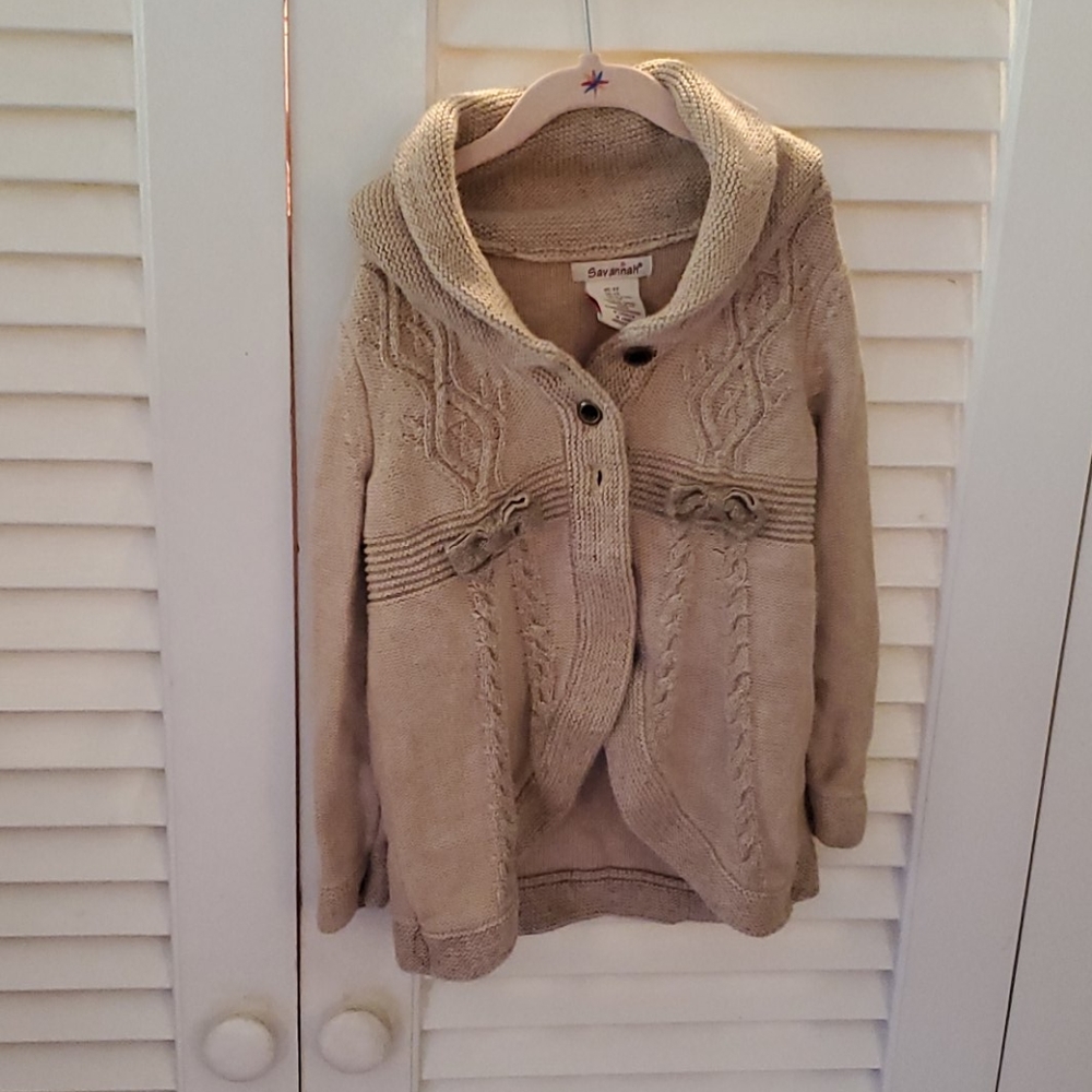 Gold button up cardigan